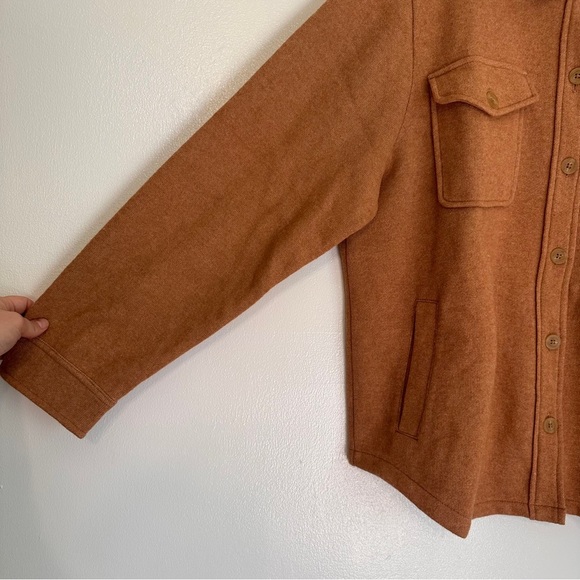 J Crew Wool Blend Shirt Jacket Shacket Camel Tan size XL - Picture 3 of 7